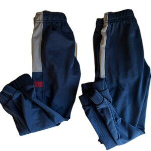 Boy's Joggers XS and S Athletic Play Long Pants Set of 2 Blue
